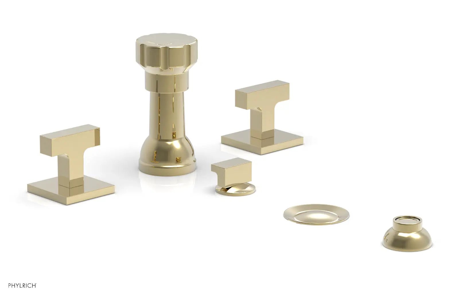 Phylrich CROI Four Hole Bidet Set - Lever Handles by Phylrich