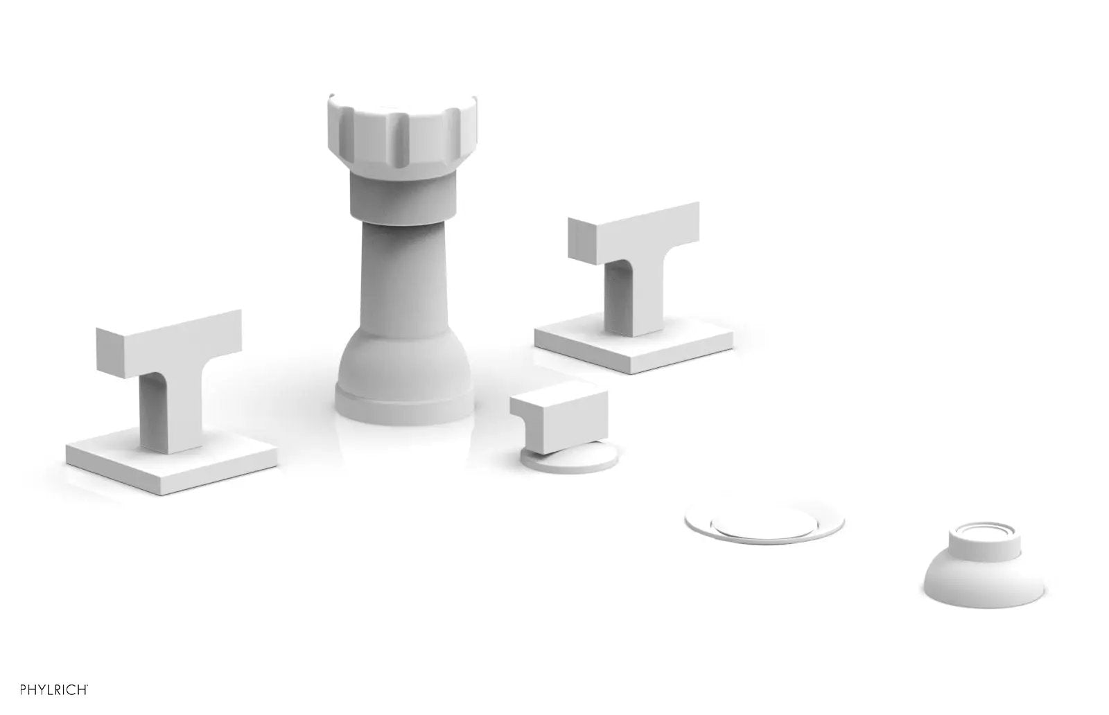 Phylrich CROI Four Hole Bidet Set - Lever Handles by Phylrich