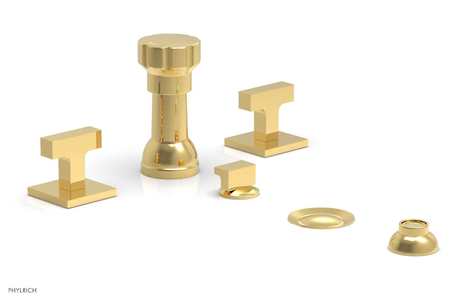 Phylrich CROI Four Hole Bidet Set - Lever Handles by Phylrich