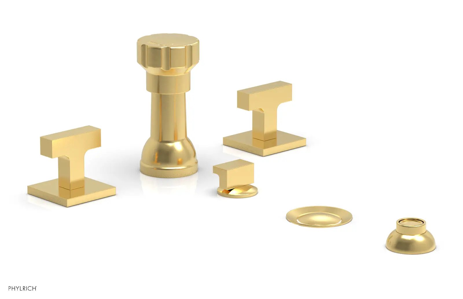 Phylrich CROI Four Hole Bidet Set - Lever Handles by Phylrich