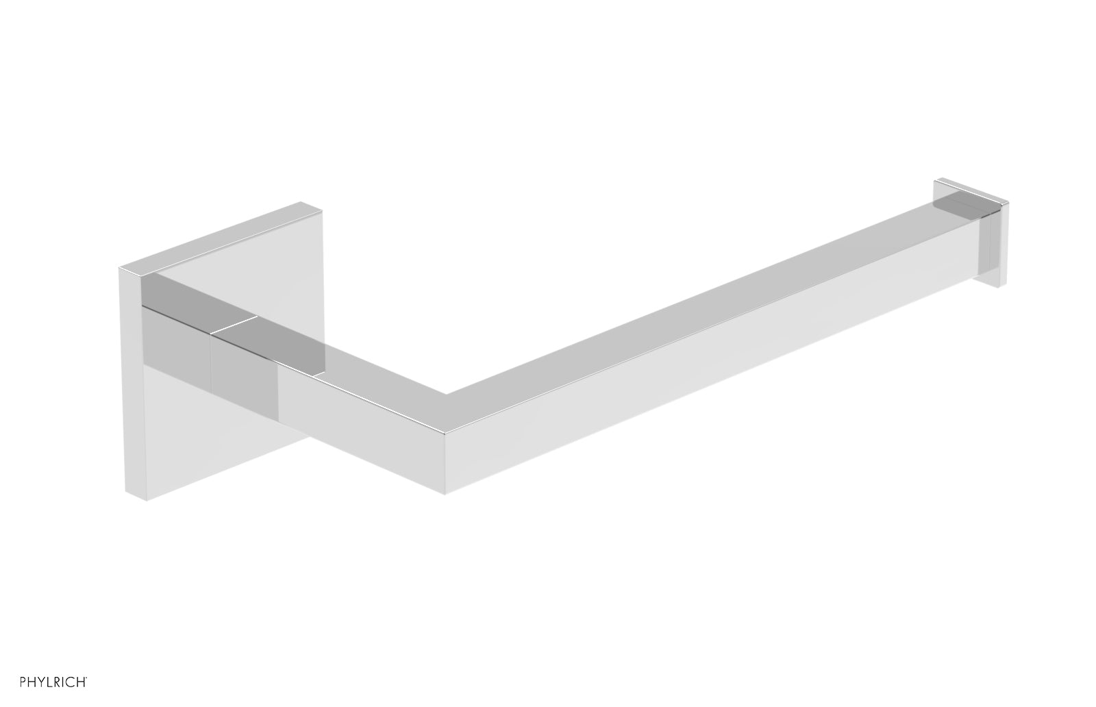 polished chrome towel bar