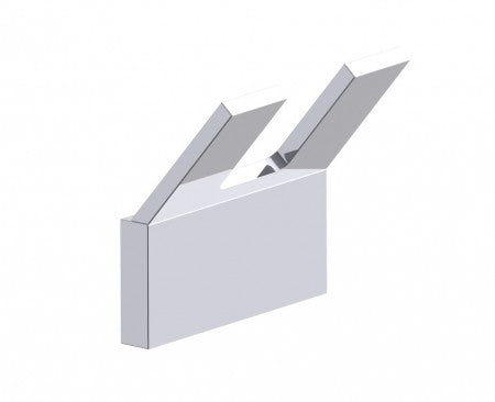 polished chrome coat hook