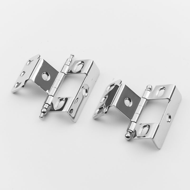 polished chrome hinge