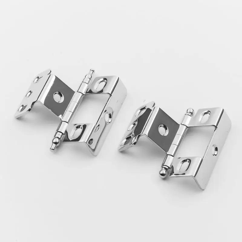 polished chrome hinge