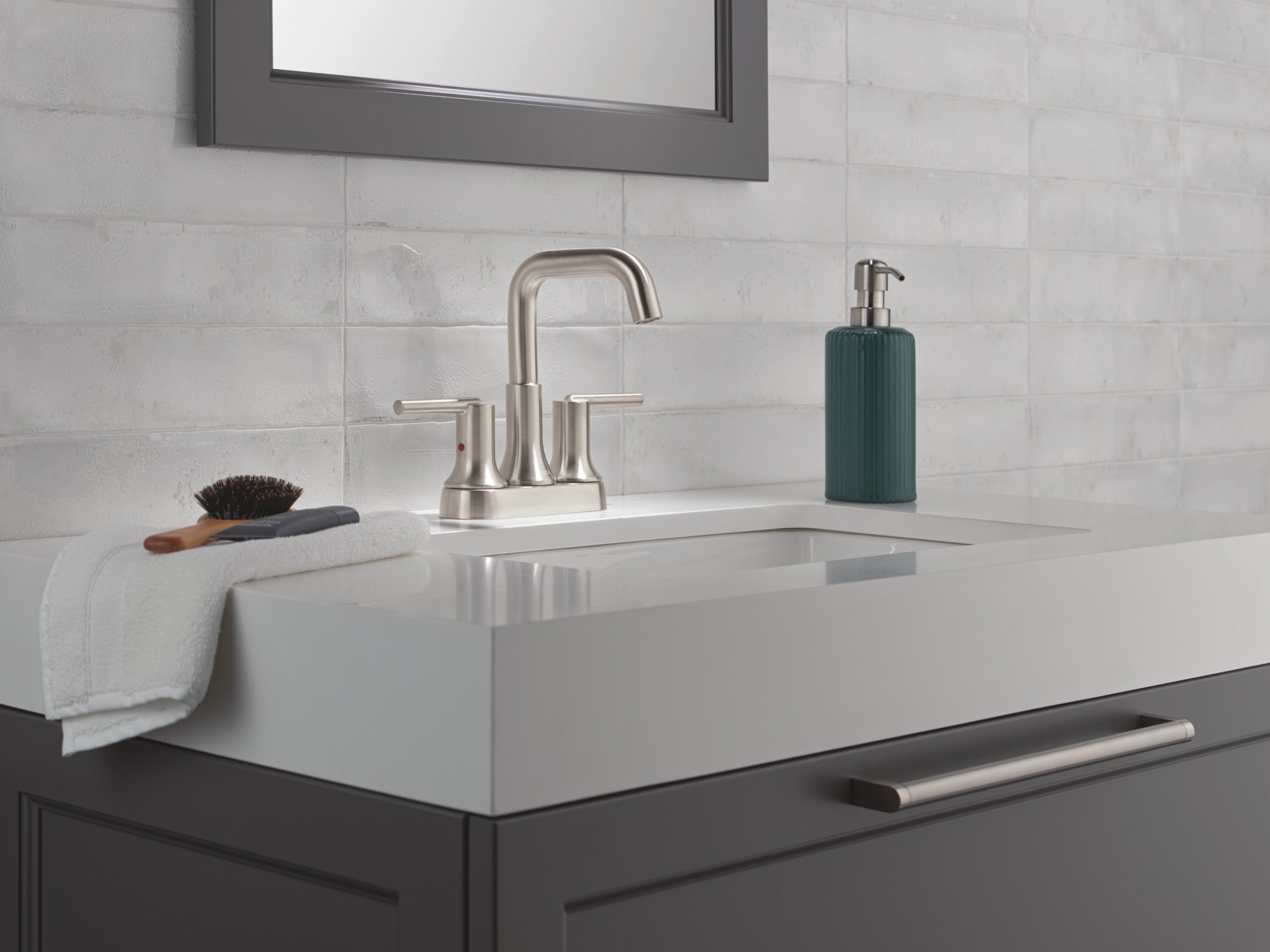 stainless bathroom faucet