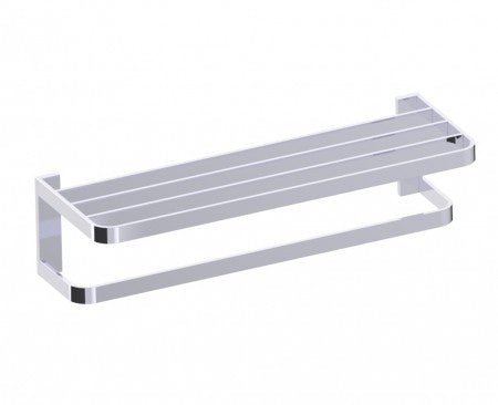 polished chrome towel bar