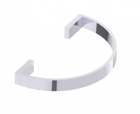 polished chrome towel ring