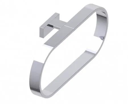 polished chrome towel ring