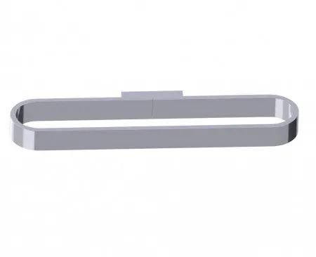 polished chrome towel holder