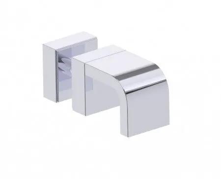 polished chrome door handle