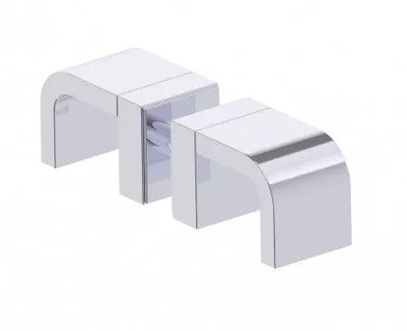 polished chrome door handle