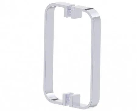 polished chrome door handle