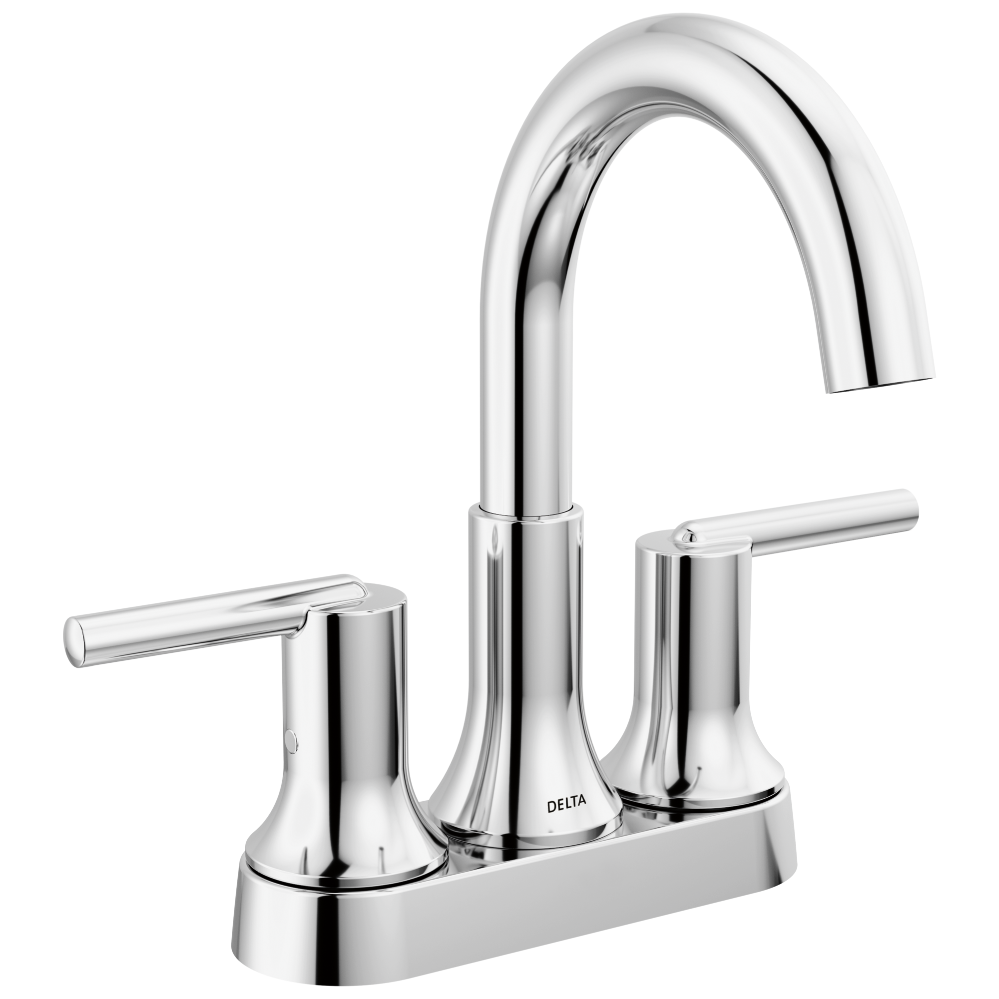 chrome bathroom faucet