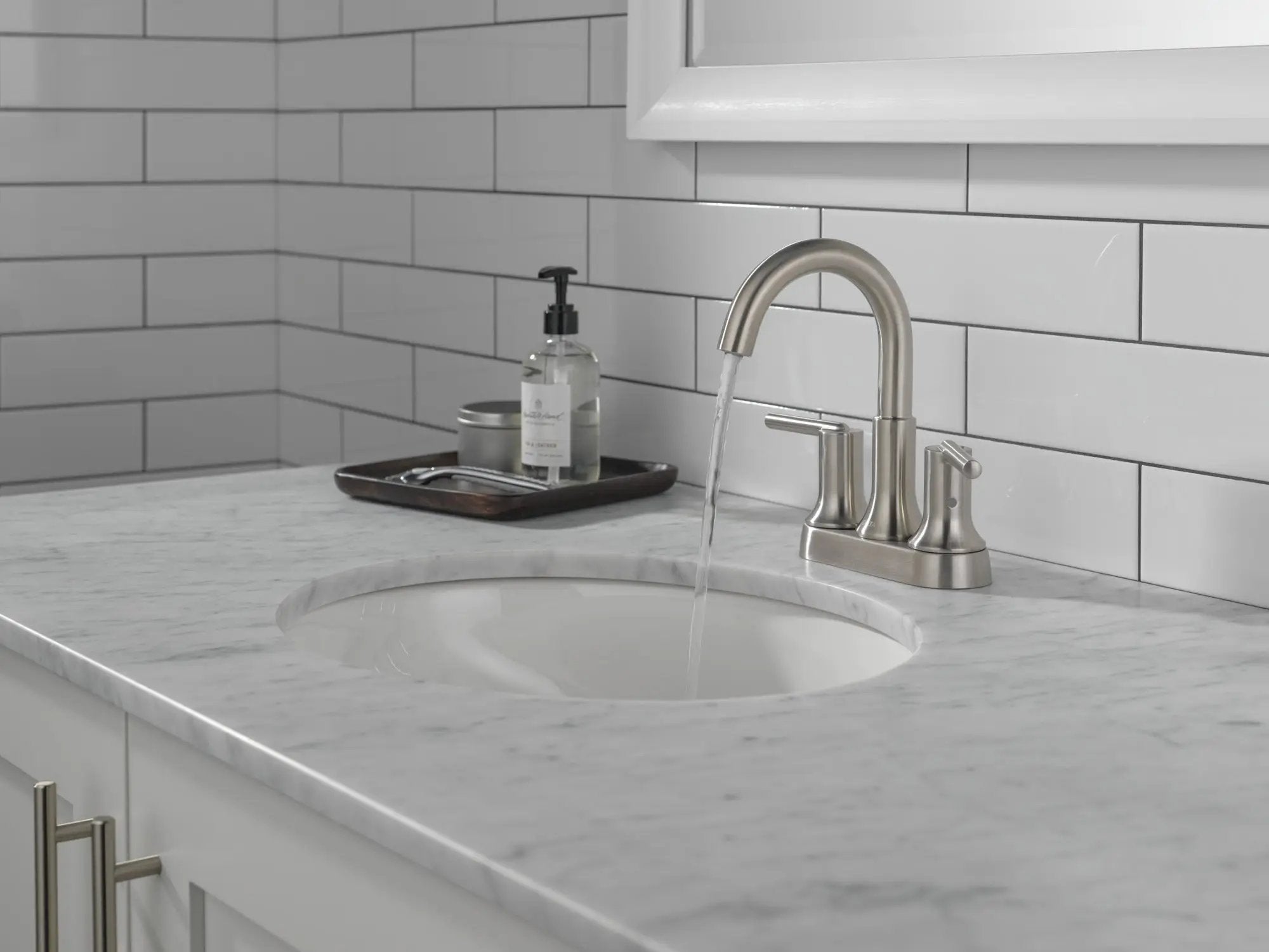 stainless bathroom faucet