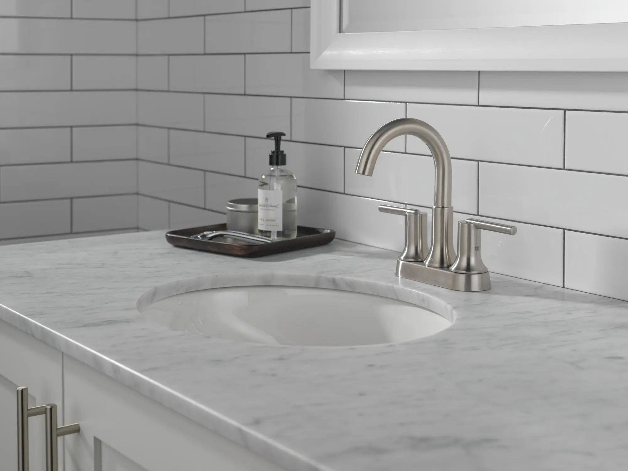 stainless bathroom faucet