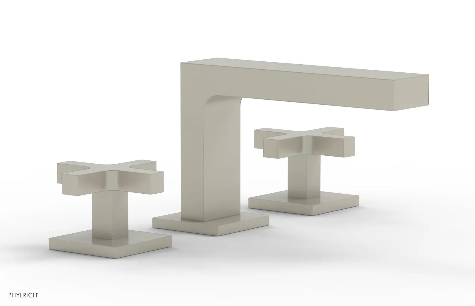 Phylrich CROI Widespread Faucet - Low Spout Cross Handles by Phylrich