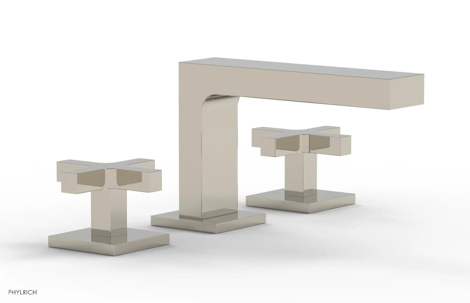 Phylrich CROI Widespread Faucet - Low Spout Cross Handles by Phylrich