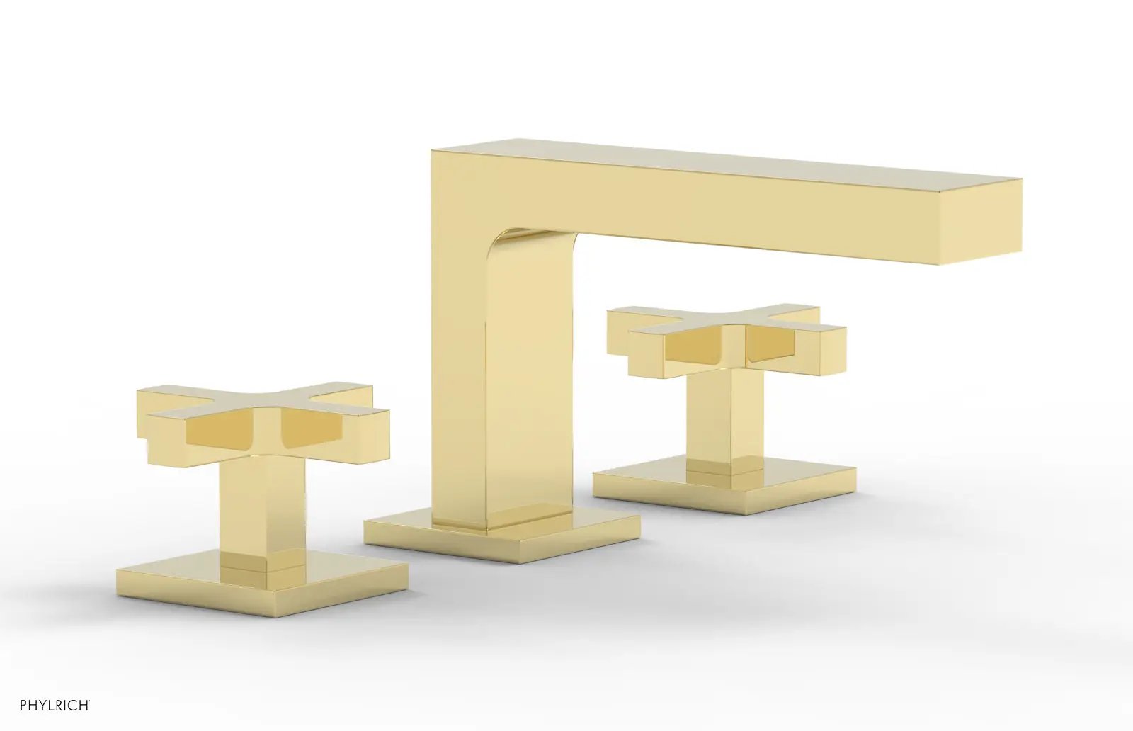 Phylrich CROI Widespread Faucet - Low Spout Cross Handles by Phylrich