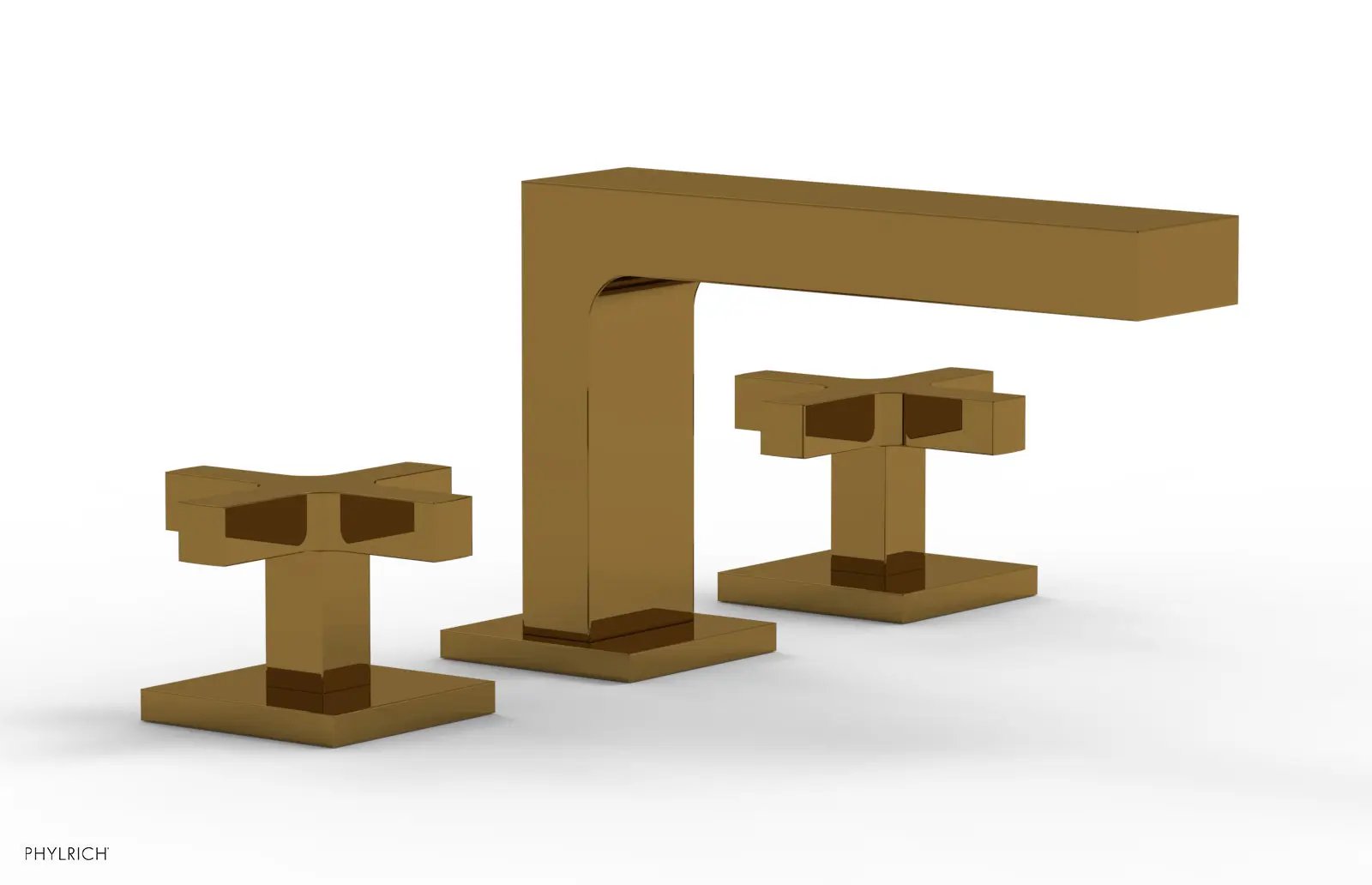 Phylrich CROI Widespread Faucet - Low Spout Cross Handles by Phylrich
