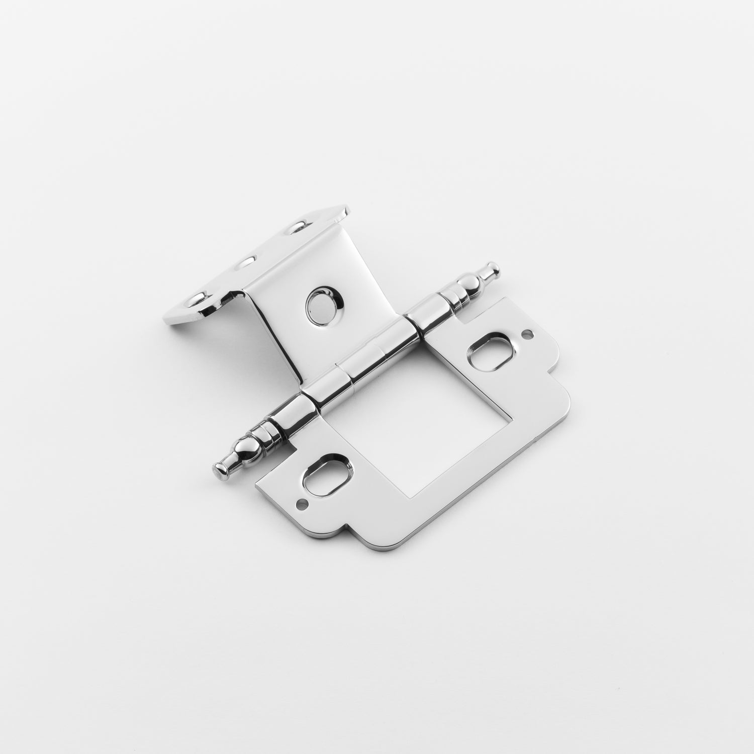 polished chrome hinge