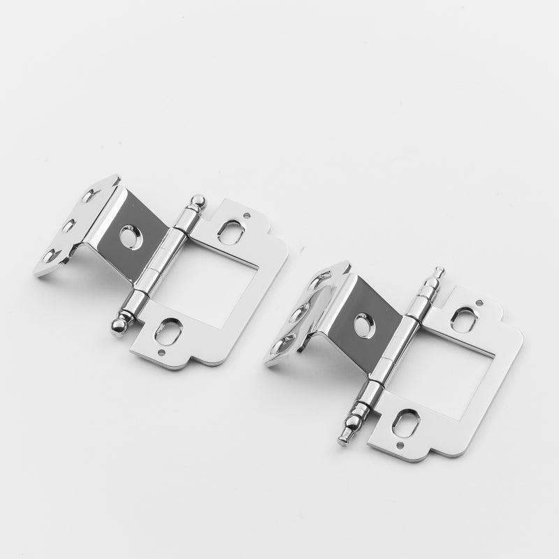 polished chrome hinge
