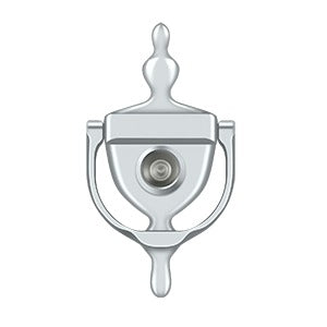 polished chrome door knocker