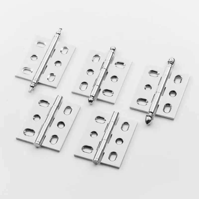polished chrome hinge