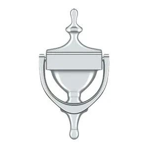 polished chrome door knocker