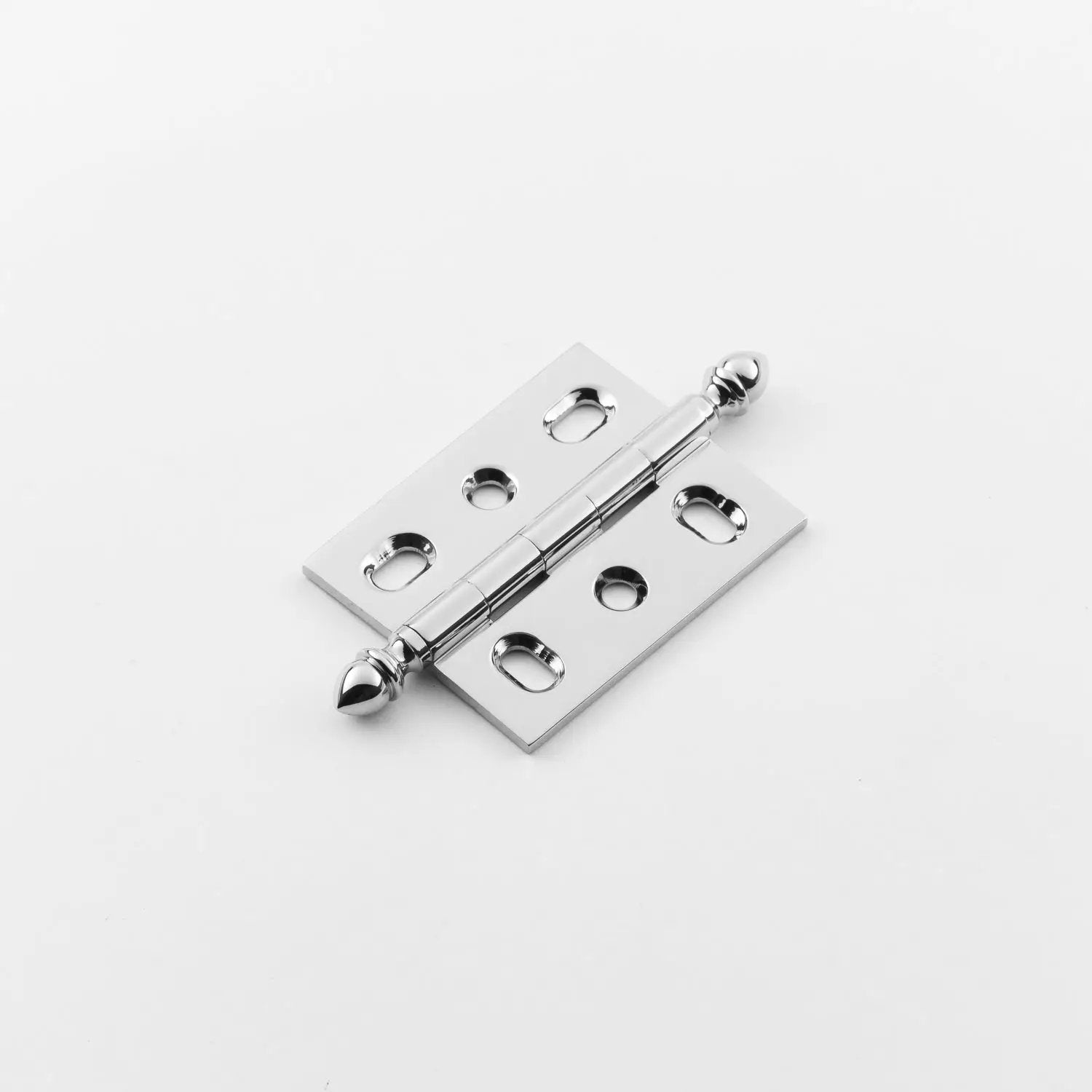 polished chrome hinge