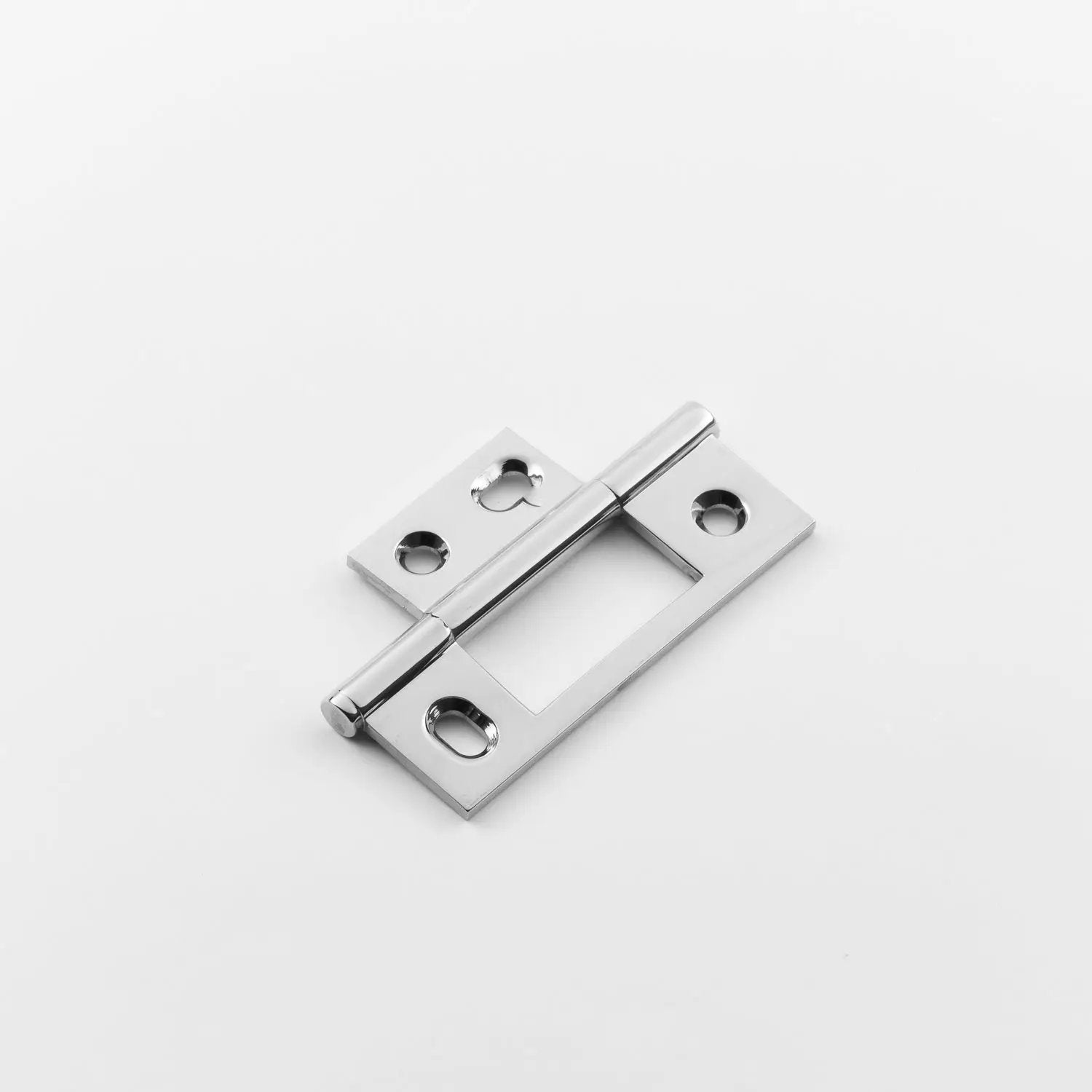 polished chrome hinge