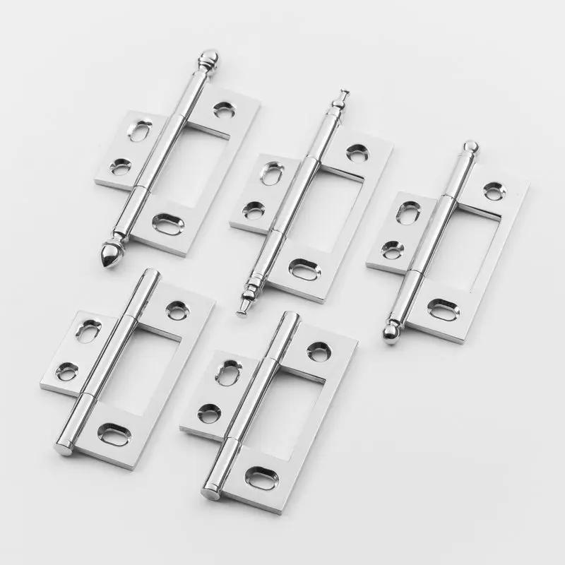 polished chrome hinge