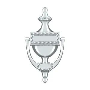 polished chrome door knocker