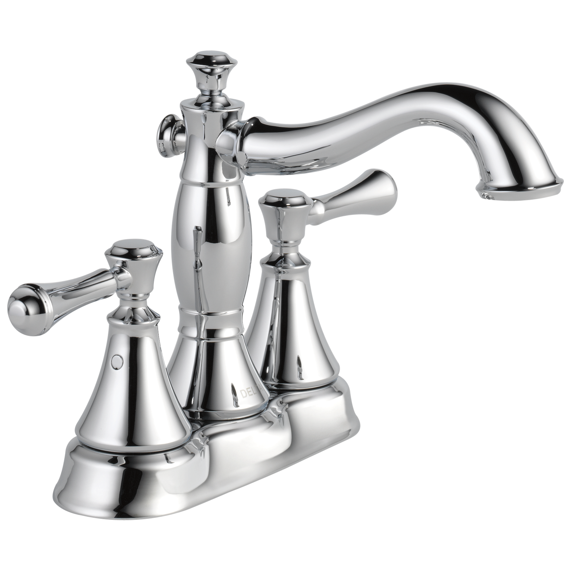 chrome bathroom faucet