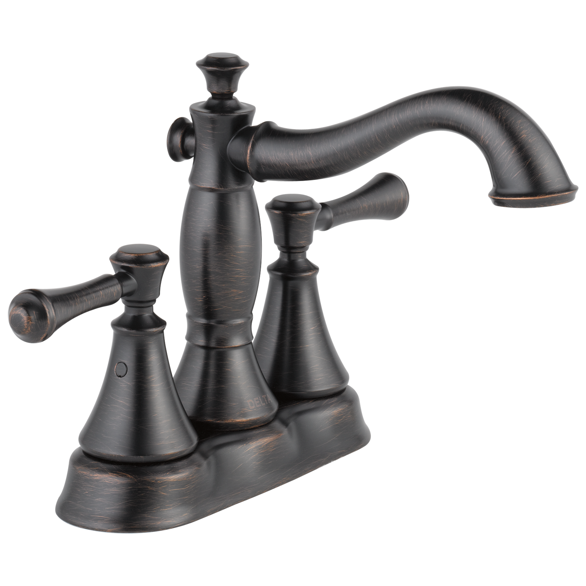Delta Cassidy Two Handle Centerset Bathroom Faucet - Metal Pop-Up by Delta