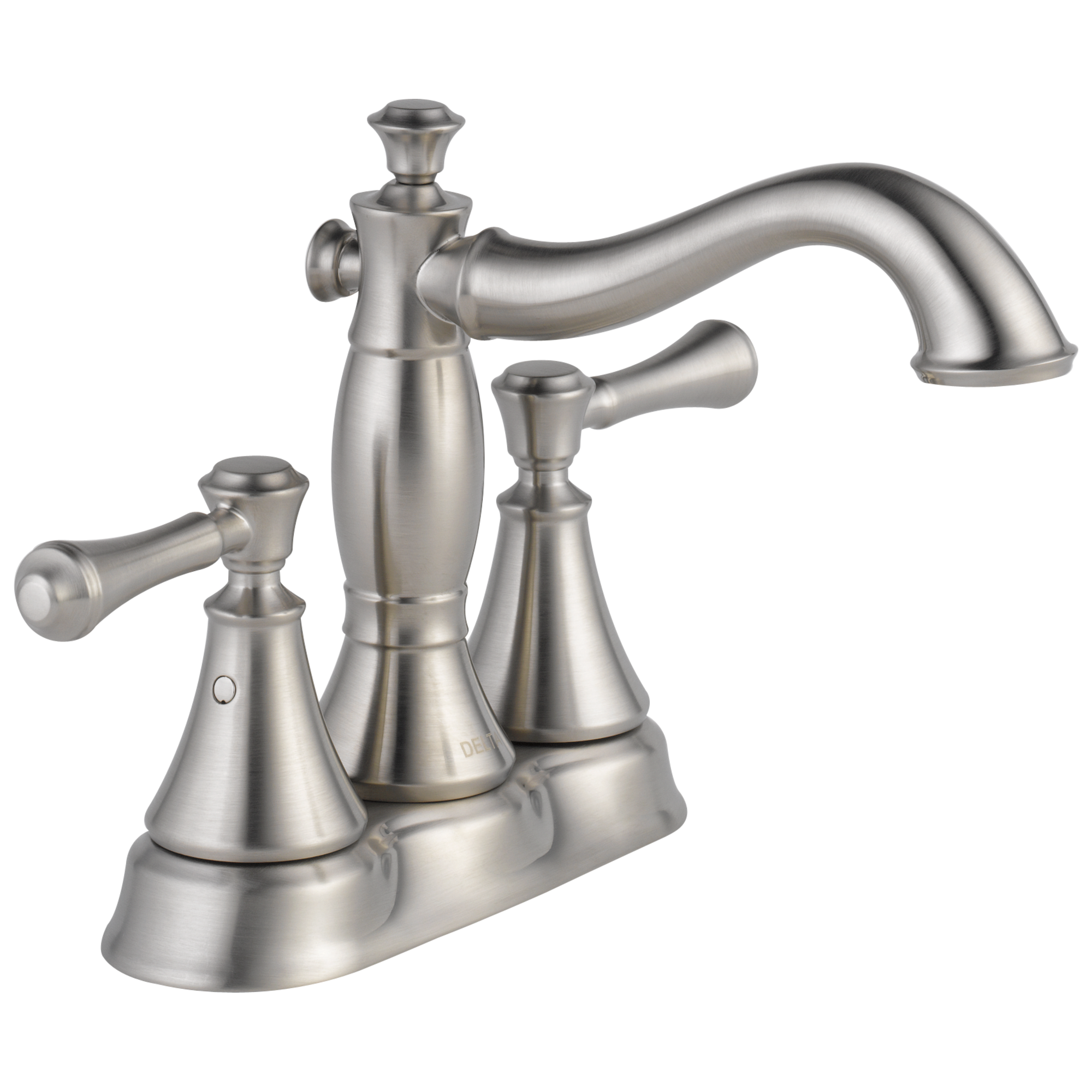 Delta Cassidy Two Handle Centerset Bathroom Faucet - Metal Pop-Up by Delta