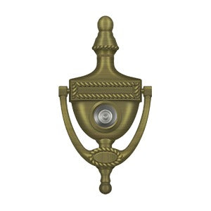 Deltana Victorian Rope Door Knocker and Viewer by Deltana