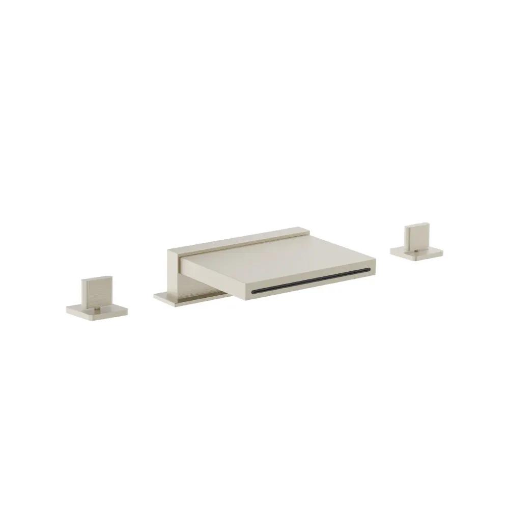 Flusso Serie 260 3 Hole Deck Mount Cascade / Sheet Flow Roman Tub Faucet by Flusso
