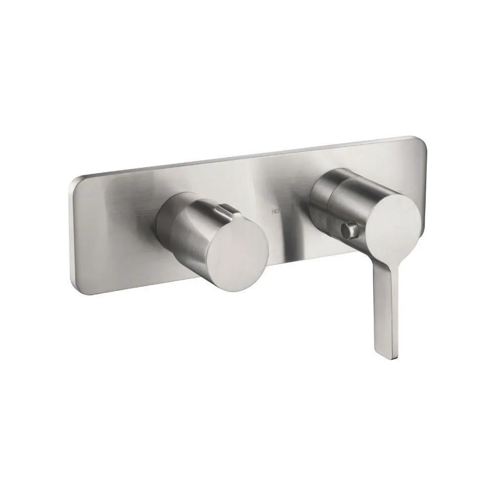 Flusso Serie 260 3/4" Horizontal Thermostatic Shower Valve and Trim - 3 Output by Flusso