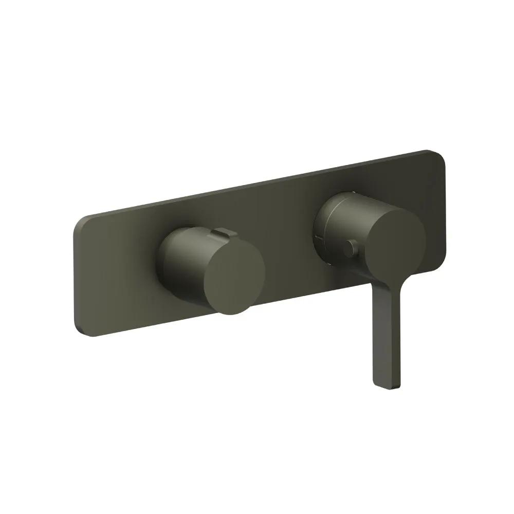 Flusso Serie 260 3/4" Horizontal Thermostatic Shower Valve and Trim - 3 Output by Flusso