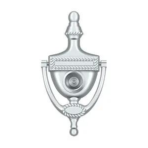 polished chrome door knocker