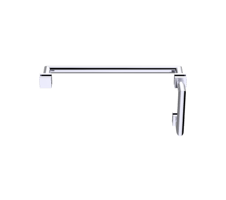 polished chrome door handle