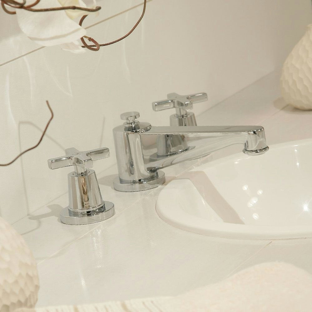 chrome polished faucet