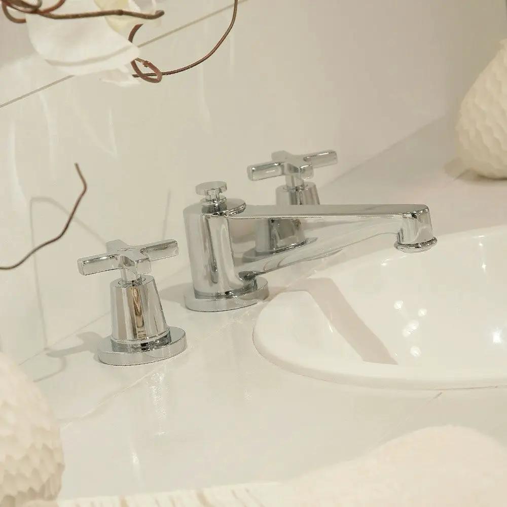 chrome polished faucet