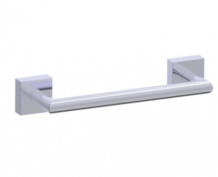 polished chrome towel bar