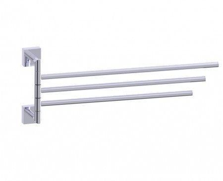 polished chrome towel holder