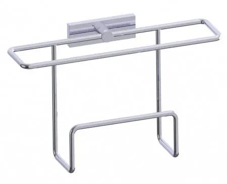 polished chrome magazine rack