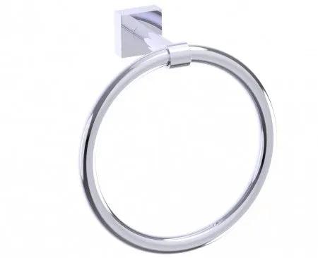 polished chrome towel ring