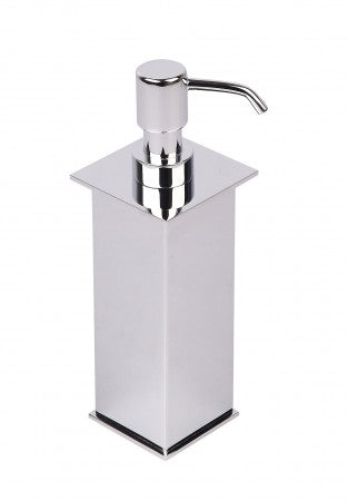 polished chrome soap dispenser
