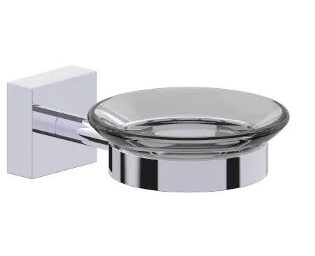 polished chrome soap dish