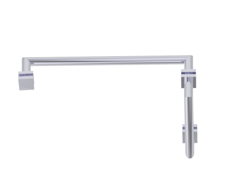 polished chrome door handle
